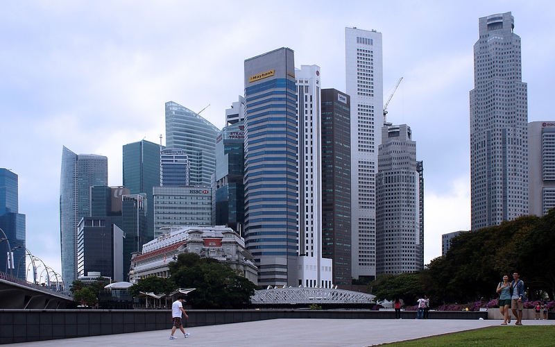 singapore central business district singapore river