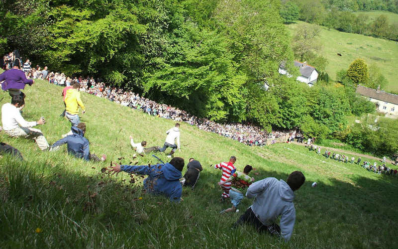 Cooper's Hill Cheese-Rolling Competition, England