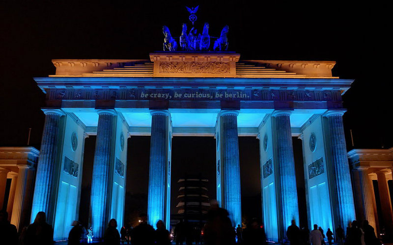 Brandenburg Gate during the Berlin Festival of Lights