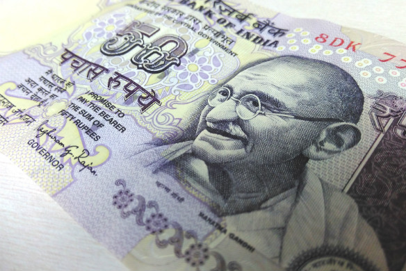 India rupee banknote cash