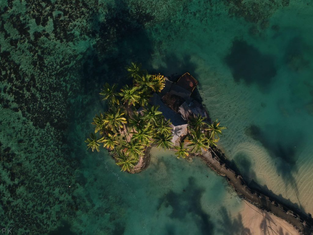 A private hut on an island at Warwick Resort, Fiji